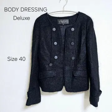 BODY DRESSING Deluxe 노카라 자켓 블랙