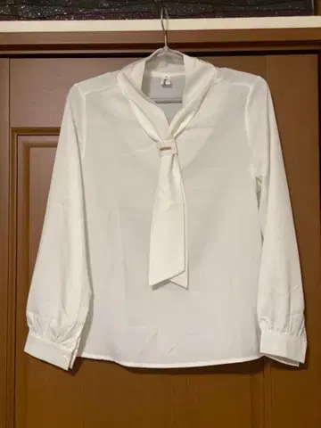 리본 포함 긴팔 블라우스 2종 세트