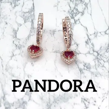 PANDORA 귀걸이 37 레드