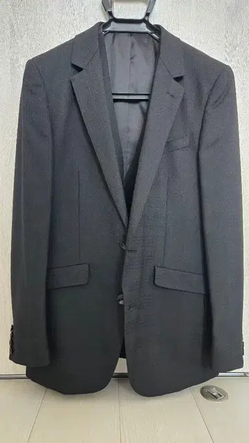 SUITS SELECT 쉐도우 체크 쓰리피스 수트 블랙