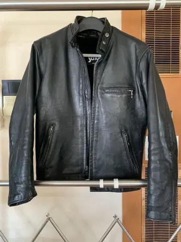 샷 schott 가죽 자켓 보아 라이너 부속 38 가죽 라이더스