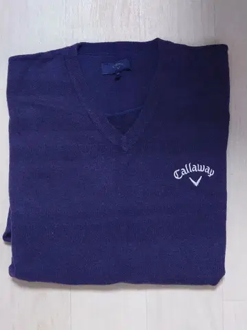 Callaway 네이비 V넥 스웨터 LL