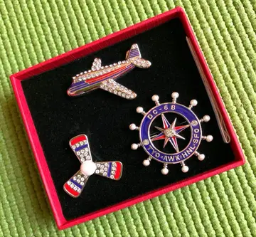 102 미사용 새상품 JAL 오리지널 브로치 세트