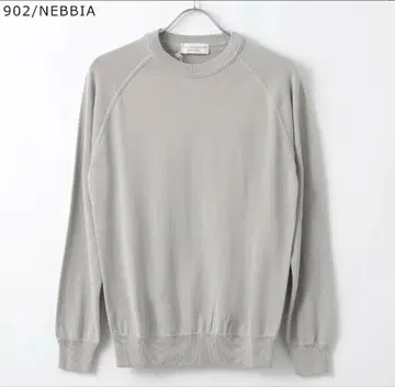 필리포 데 로렌티스 니트 긴팔 크레이프 코튼 크루넥