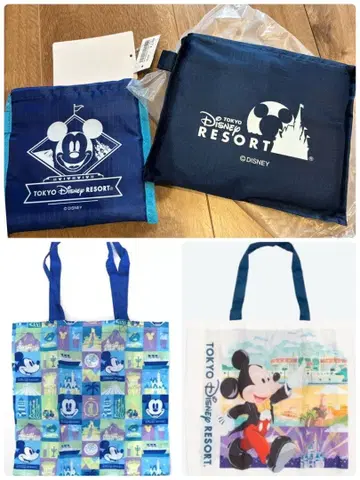 디즈니 리조트 쇼핑백 에코백 미키 미니 쇼핑