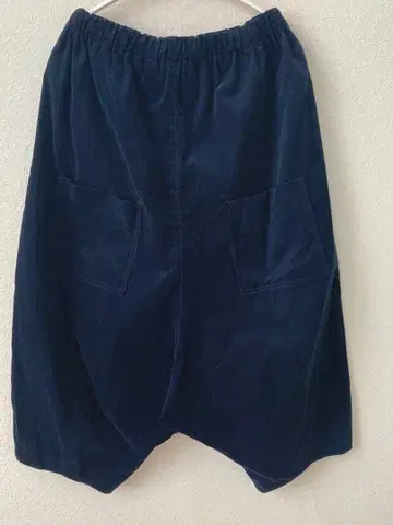 HUIS. 엔슈 직물 미진코르 에르 벌룬 팬츠 네이비