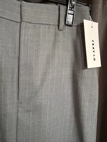 FRAY I.D 스트라이프 타이트 롱 스커트