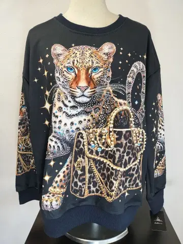 택 포함 새상품 호랑이 패턴 비쥬 트레이닝복