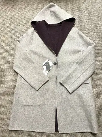 에디 바우어 리버서블 울 코트 PL 사이즈 라이트 그레이