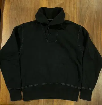 CUSHMAN 쿠시맨 숄카라 맨투맨 M 블랙