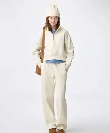 [긴 길이] 헤비웨이트 맨투맨 배럴 레그 팬츠+EC