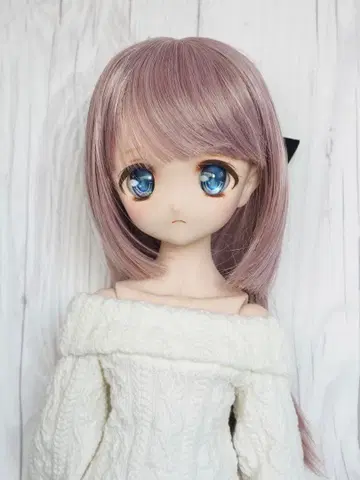 SDM MDD 상당 사이즈 오프숄더 니트 원피스 화이트