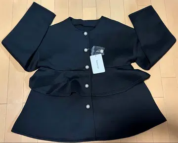 Plethur Ciel 노카라 자켓 블랙 L 펄 버튼