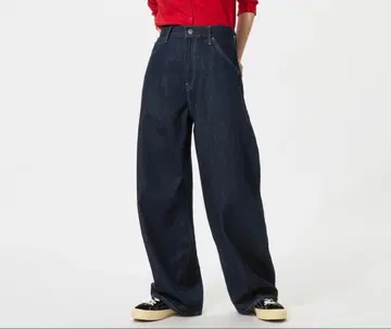 UNIQLO 배기 커브 청바지 (짧은 기장)