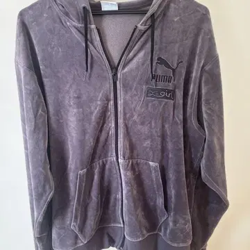 X-girl x PUMA 집업 벨루어 후디