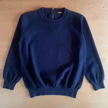 MUSE 두지엠 클라세 니트 지퍼 네이비 프리 사이즈