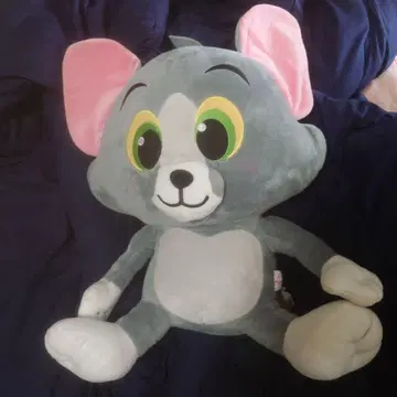 귀여운 그레이 고양이 봉제 인형