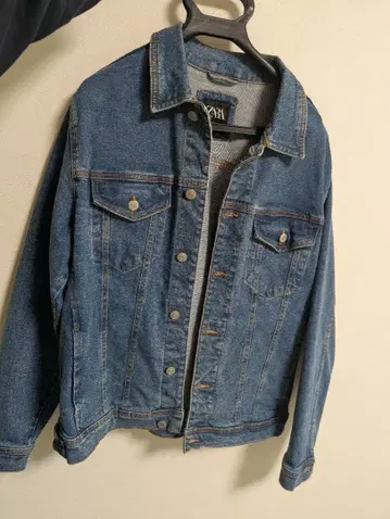[ 가격 인하 ] ZARA 데님 자켓 남성용 L 사이즈