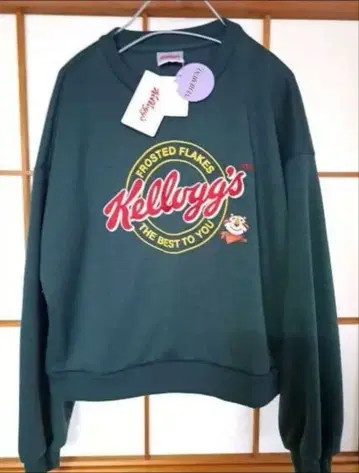 새상품 미사용 Kellogg 켈로그 L 긴팔 트레이닝복 숏