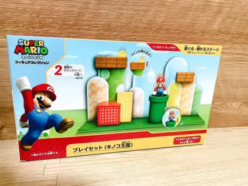 새상품! 슈퍼 마리오 피규어 컬렉션 플레이 세트 (버섯 왕국)