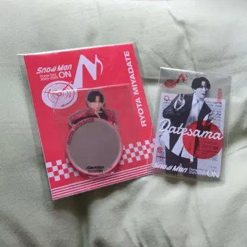 SnowMan 미야타테 료타군 ON 클리어 카드 & 거울 스티커 세트