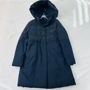 새상품급 띠어리 럭스 롱 후드 부착 다운 자켓 다운 코트 A라인