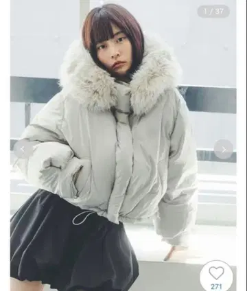 [ 즉시 완판된 2024 ] 스나이델 후드 퍼 숏 다운 니시카와 다운