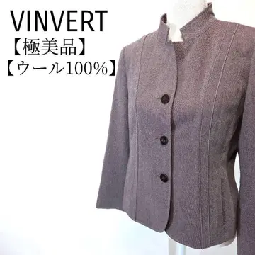 [ 컨디션 최상 ] VINVERT 울 100% 일본제 스탠드 카라 자켓