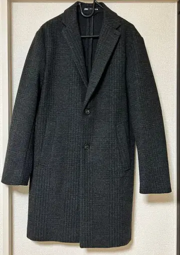 ZARA 다크 그레이 체스터 코트 S