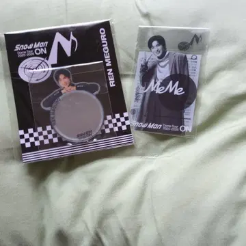 SnowMan 메구로 렌군 ON 클리어 카드 & 거울 스티커 세트