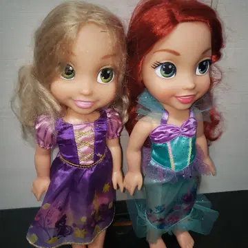 디즈니 프린세스 인형 라푼젤 아리엘 2체 세트