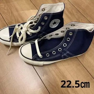 [ 미사용 새상품 ] 컨버스 하이컷 코튼 테이프 네이비 22.5cm