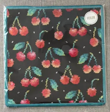 페이러 손수건 체리 도트 블랙 FEILER 체리