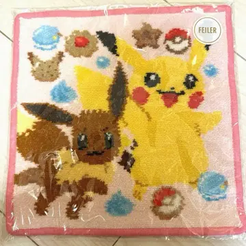 FEILER 페이러 포켓몬 피카츄 이브이 손수건 새상품