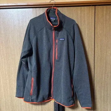 patagonia 플리스 자켓 XXL 그레이/오렌지