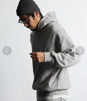 더퍼 미들 웨이트 오버 사이즈 빅 실루엣 후드 맨투맨