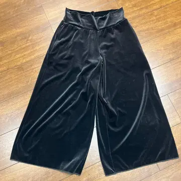 DAISY VELOUR 브라운 와이드 팬츠