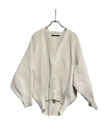 할인 munic 아이보리 돌먼 슬리브 가디건