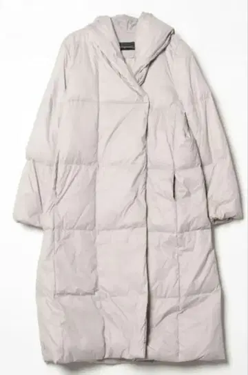 La-gemme 롱 다운 코트 라이트 그레이 다운 70%