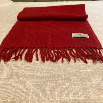 Paul Stuart 폴 스튜어트 캐시미어 100% 머플러 레드!