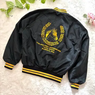 USA제 Dunbrooke 바시티 자켓 자켓 블랙 80s 90s