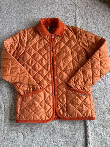 라벤햄 LAVENHAM 오렌지 퀼팅 자켓 사이즈 36