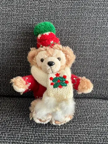 크리스마스 코스튬 더피 봉제 인형 스트랩