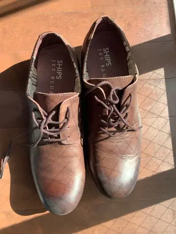 SHIPS JET BLUE 브라운 레이스업 슈즈