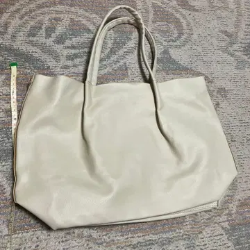 ROOTOTE 화이트 인조 가죽 토트백