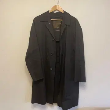MACKINTOSH 고무 코트 블랙 슬림 던켈드 사이즈 40