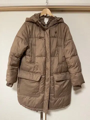H&M 충전솜 롱 자켓 여성용 S