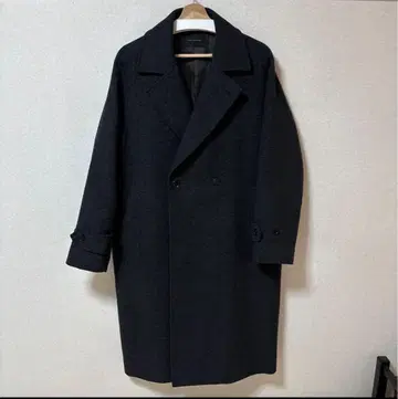 nano universe 체스터 코트 울 캐시미어 더블 브레스 코트