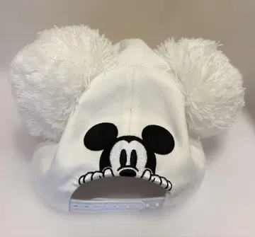 미키 캡 화이트 디즈니 폼폼