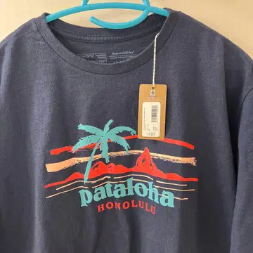 pataloha 파타고니아 하와이 풍경 T셔츠 네이비 새상품